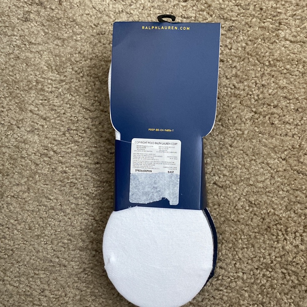 NWT men’s Polo liner socks 6 pack - Picture 3 of 4